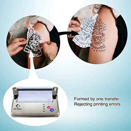 Life Basis Tattoo Transfer Paper 100 Sheets Stencil Transfer Paper for Tattooing A4 Size for Tattoo Copier Machine