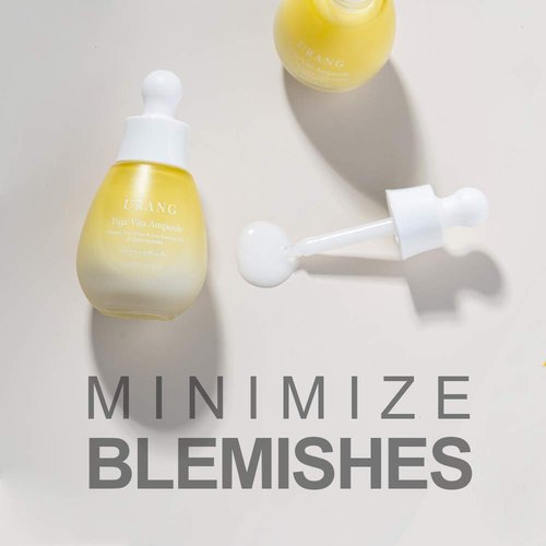 URANG Yuja Vita Ampoule | Organic Certified | Contains Organic Yuja Water, Yuja Essential Oil, & Alpha-Bisabolol | Supports Tone Up & Blemish Minimizing Treatment | 1.18 Fl oz