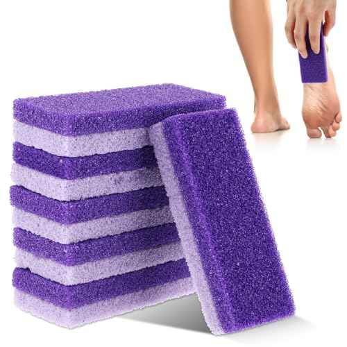 6pcs Foot Stone Pumice,Heel Scrubber,Foot Pumice Stone for Feet Skin Callus Remover and Scrubber£¨Purple£©