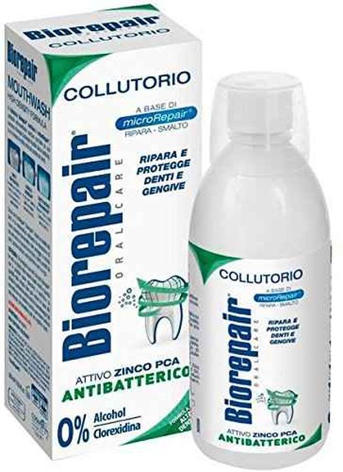 Biorepair: " Collutorio " Mouthwash 500ml/16.9 fl.oz - Pack of 4