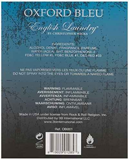 English Laundry Oxford Bleu Eau de Parfum, 3.4 Fl Oz