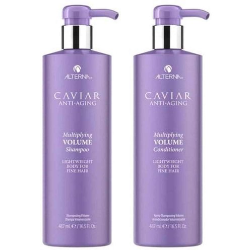 Alterna Haircare CAVIAR Anti-Aging Multiplying Volume Shampoo and Conditioner 16.5 oz | For Fine, Thin Hair | Create Instant Volume and Thickness | Sulfate Free