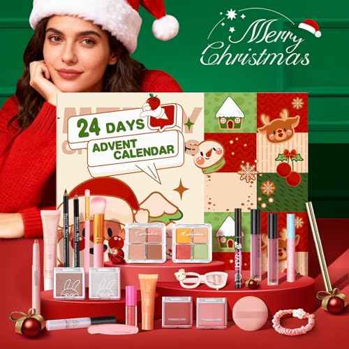 Makeup Advent Calendar 2025 Teen Girls Women£¬24 Days Beauty Advent Calendar Christmas Countdown Make up Gift Set, 2025 Xmas Gift Surprise Box Calendar Full Size
