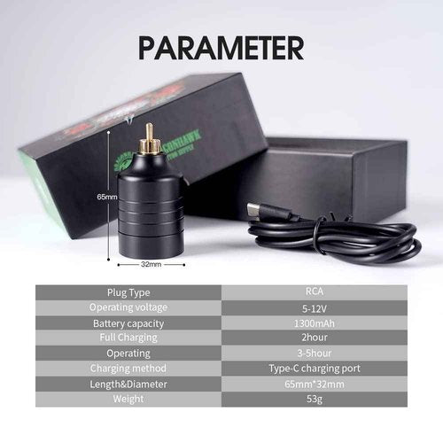 Dragonhawk Tattoo Kit Wireless Beginner Tattoo Gun Machine Kit Complete Tattoo Cartridges Needles Kit Power Supply