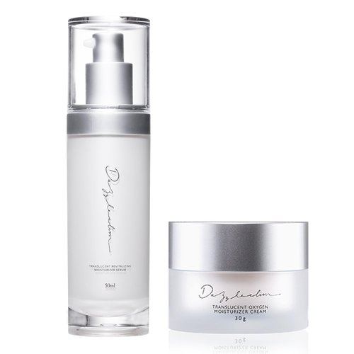 Dazzelslim Moisturizer Face Cream & Facial Serum Set, with Niacinamide, Sea Buckthorn Oil, & Pro-Xylane, Anti Wrinkle Cream, Deeply Hydrates & Smooths Fine Lines, Fragrance-Free, Made in Taiwan
