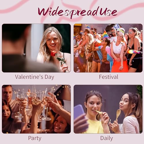 Red Lips Valentine¡®s Day Sequin Headbands Christmas Headbands for Girls Feather Red Glitter Lips Head for Women Girls Party Gift Valentines Decor Headwear (Red)