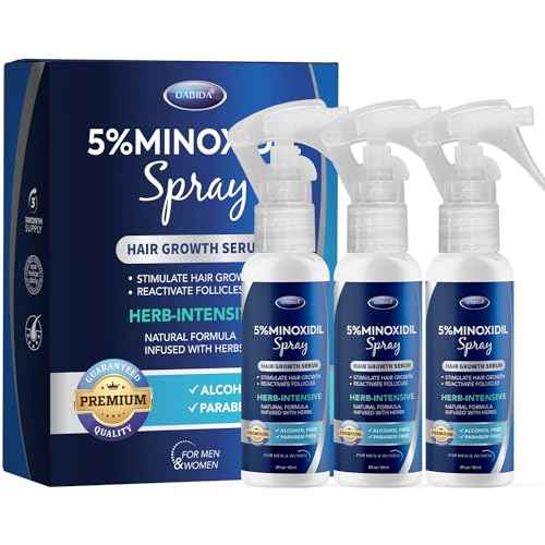 5% Minoxidil for Men, Minoxidil Spray, Minoxidil for Women Hair Growth, Minoxidil for Men Beard Growth, Hair Regrowth for Men, Minoxidil 5 Percent, Hair Loss Treatments for Women 60ml * 3bottles