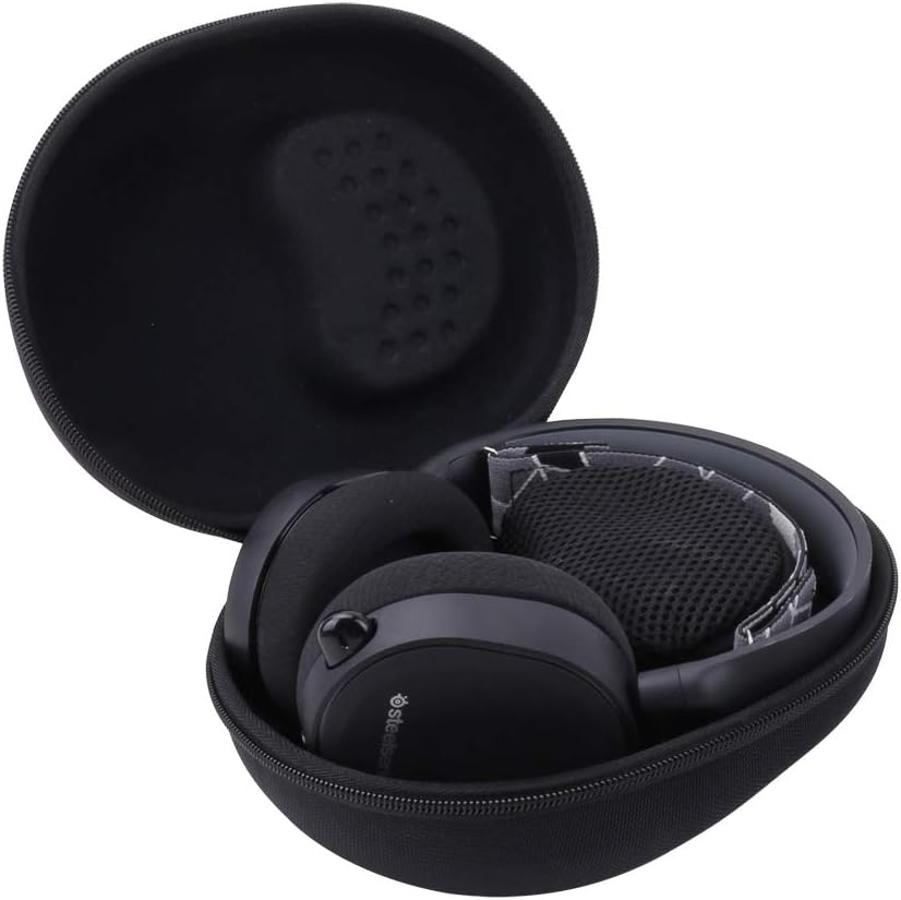 Aenllosi Hard Storage Case for SteelSeries Arctis 1 3 5 7 7X 7P+ 9 9X PRO Gaming Headset (Black)
