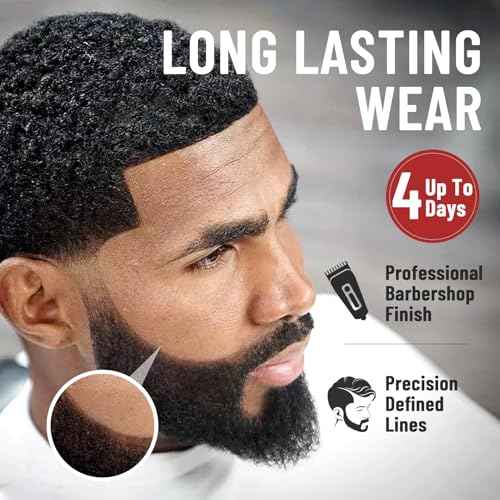 Enhancement Color Hair Enhancer For Beard & Lineup - Water Resistant Hairline Filler Spray Enhancements Barber Spray - Barber Beard Liner For Thicker & Fuller Hairstyling Men's Grooming Products