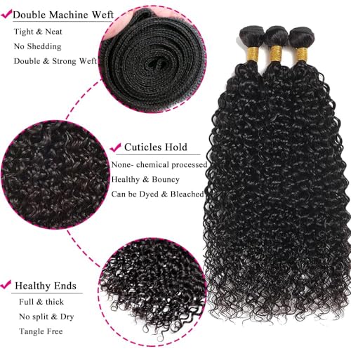 Brazilian Water Wave Bundles Human Hair 18 20 22in 10A Virgin Water Wave Human Hair Bundles for Women 100% Unprocessed Wet and Wavy Bundles