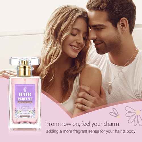Hair Perfume for Women, Long-Lasting Hair Body Perfume Mist Spray, Honey Infused Chamomile Pheromone Hair Fragrance- Odor Remover Hair Shine Portable Fragrance Mist 1.69 fl.oz
