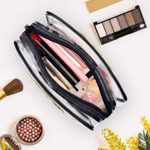 Beach Lover Gift Clear Beach Makeup Bag Beach Gifts for Girls Women Friends Sister Birthday Christmas Graduation Gift PVC Zipper Toiletry Bag Girls Trip Gifts Summer Beach Gifts Girls Weekend Gift