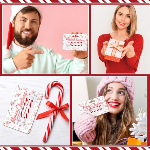 100 Pack Christmas Candy Cane Peppermint Lip Balms Bulk Peppermint Flavor Scented Lip Balms Favors Christmas Party Gifts Stocking Stuffers for Women Men Staffs Employee Coworkers Homeless
