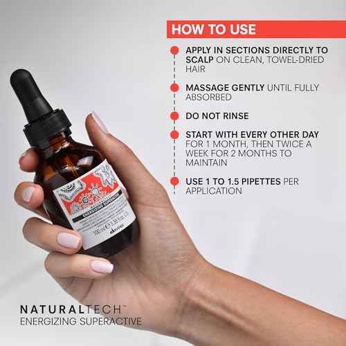 Davines Naturaltech ENERGIZING Superactive Treatment, Reduce Hair Loss, Improve Scalp Tone and Reduce Sebum Production, 3.38 Fl. Oz.