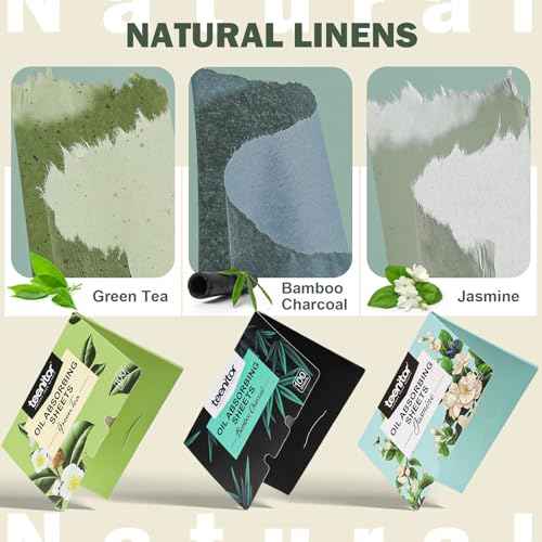 Teenitor Oil Blotting Sheets for Face, 600 Sheet Oil Absorbing Sheets for Face, Blotting Papers for Face Blotting Paper for Oily Skin, Oil Wipes for Face Oil Sheets, Oil Pads for Face Oil Control Film