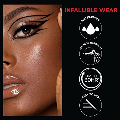 2PCS Waterproof Liquid Eyeliner, White and Black Eyeliner Set, Quick Drying Long-lasting Eye Liner for Makeup, Cruelty-Free Eyeliner Liquid Set Smudge Proof Easy To Use