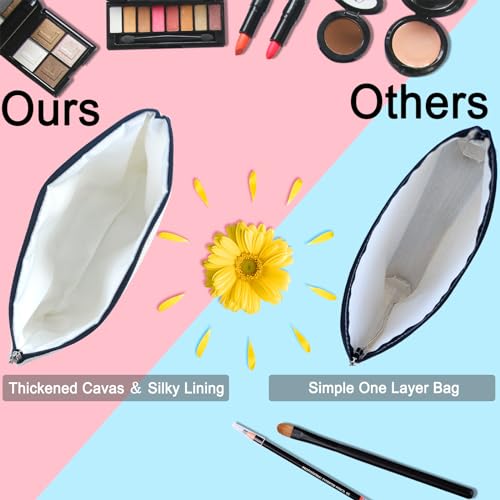 Happy 60th Birthday Gifts for Her Women Makeup Bag, Best 1965 Anniversary 60th Birthday Decorations, 60 Year old and Fabulous Gifts Ideas for Wife, Mom, Mothers Day, Christmas Cosmetic Travel Pouch