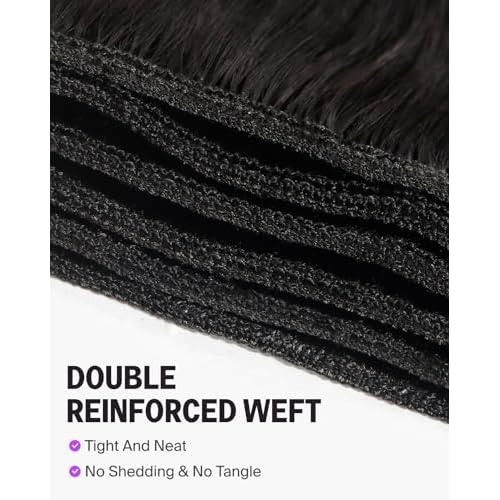 15A Human Hair Bundles Straight Human Hair Bundles 100% Unprocessed Raw Vietnamese Human Hair Bundles Double Weft Sew In Bundles Human Hair Natural Black Color 20 Inch