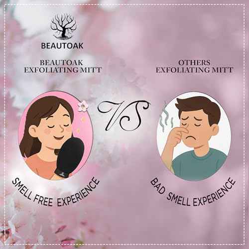 Korean Exfoliating Mitt for Shower - Exfoliating Glove Body Scrubber - Skin Exfoliator & Dead Skin Remover (1 Pack)