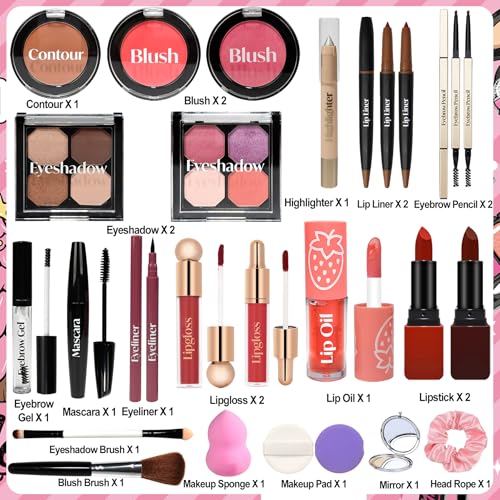 Makeup Advent Calendar 2025 Teen Girls Women Beauty Make Up Advent Calendar 24 Days Christmas Countdown Makeup Gift Set for Women Teen Girls