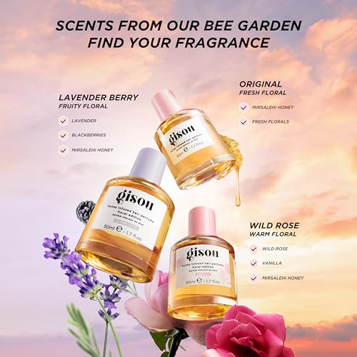 Gisou Honey Infused Hair Perfume ? Long-Lasting Hair Fragrance with Mirsalehi Honey & Argan Oil, Wildflower Honey scent, 1.7 Fl Oz