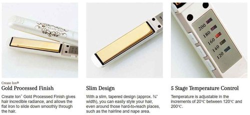 CREATE ION Grace Straight Hair Straightening Irons from Japan