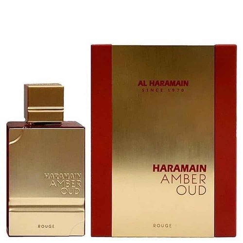 Al Haramain Amber Oud Rouge Eau de Parfum Spray for Men, 4 Ounce