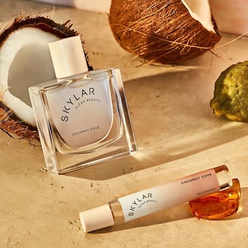 Skylar Coconut Cove Eau de Parfum - Hypoallergenic & Clean Perfume for Women & Men, Vegan & Safe for Sensitive Skin-Fruity Fresh Perfume with Notes of Bergamot, Coconut & Ambrox - 50mL /1.7 Fl oz