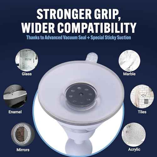 MIRRORVANA Fogless Shower Mirror for Shaving with Upgraded Suction, Anti Fog Shatterproof Surface and 360¡Æ Swivel - 6.3" x 6.3"