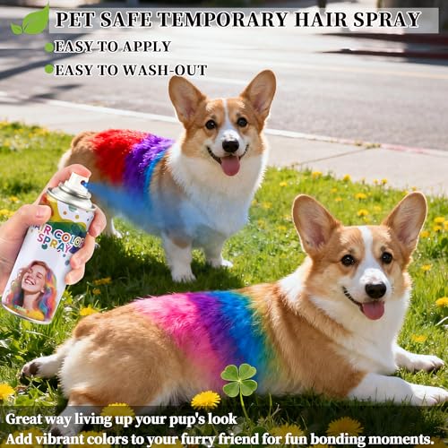 6 Pack Hair Spray,Purple red pink black blue and gray hair spray temporary for Women Kids Men, Washable Temporary Hair Dye Spray,For Cosplay Christmas Party, Halloween Crazy Hair Day