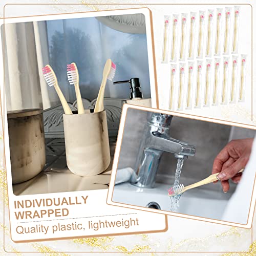 Tessco 1500 Pack Disposable Toothbrushes Bulk Soft Bristle Tooth Brush Individually Wrapped Toothbrush Pack Use for Hotel Toiletries Camping Office School Adult Homeless Hygiene Supply