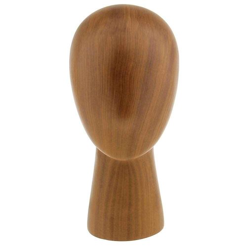 Abstract GFRP Wooden Mannequin Head Display Stand by M.M.A