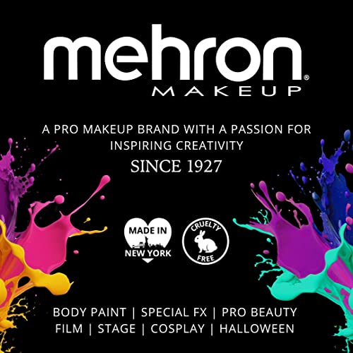 Mehron Makeup Liquid Latex | SFX Makeup | Halloween | Latex Glue for Skin | Prosthetic Glue 1 fl oz (30 ml) (Clear Flesh)