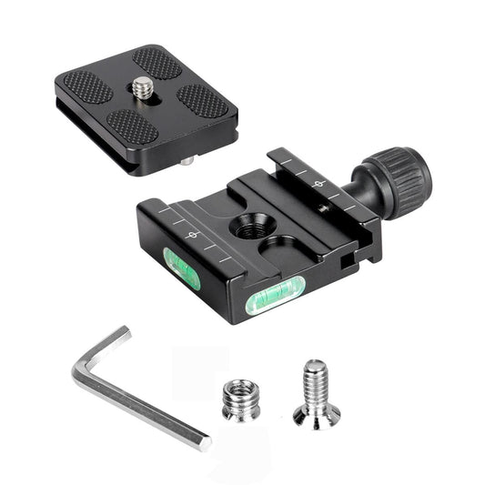 50mm Quick Release Plate Clamp Adapter Compatible with Arca Swiss for DSLR Camera Tripod Ball Head Monopod Stabilizer