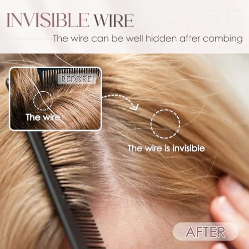 Elailite Halo Hair Extensions Real Human Hair for Women Light Brown Clip in Remy Hairpiece with Adjustable Invisible Wire 22 Inch 75G