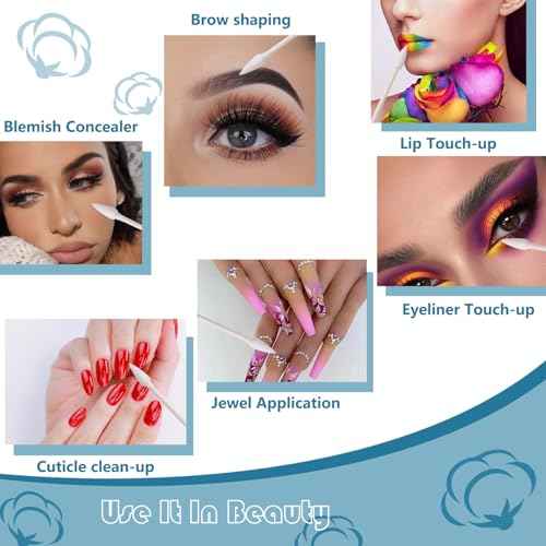 Precision Tip Cotton Swabs/Double Pointed Cotton Buds for Makeup 800pcs