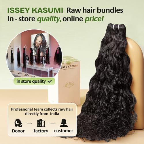 Raw Indian Human Hair Single Bundle,Triple Lifespan Than Regular Virgin Hair,In-Store Quality,Online Price! 100% Raw Indian Hair Bundles Water Wave Raw Hair Bundles 18 Inch