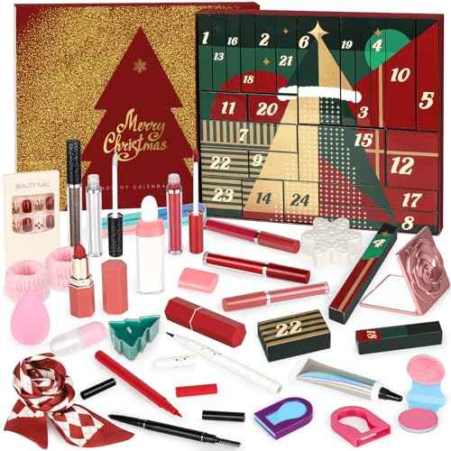 Makeup Advent Calendar 2025 for Teen Girls, 24 Individually Boxed Christmas Countdown Beauty Advent Calendar Kit Women, 2025 Advent Calendar Make Up Gift Set