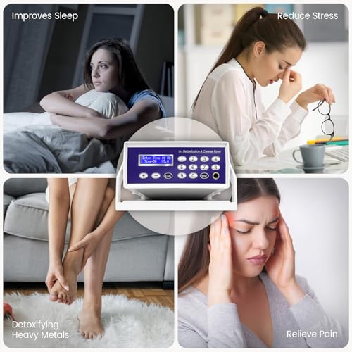 Ionic Foot Bath Detox Machine, Foot Spa Mchine for Home Use, Ionic Detox Foot Bath System, Include Collapsible Basin, Far Infrared Belt, Wrist Strap, Perfect for Seniors