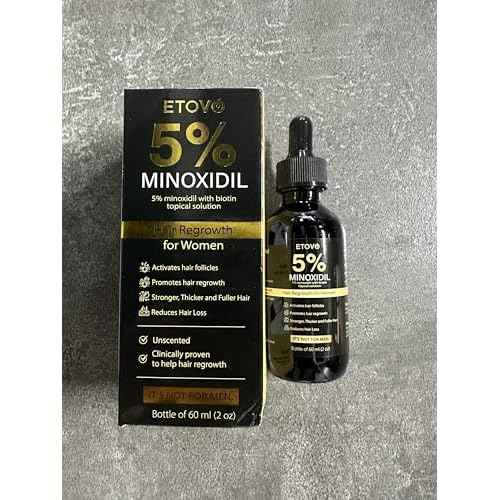 5% Minoxidil for Women Hair Growth Serum Topical Minoxidil Hair Regrowth Thicker Prevent Hair Loss for Thickening Longer Fuller Healthier Hair 2.05oz