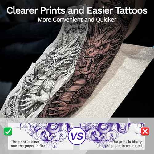 2026 New Tattoo Stencil Printer for Tattoo Beginners&Artists,Portable Wireless Bluetooth Thermal Inkless Tattoo Printer Machine Compatible with Phone/Pc,with 3pcs Tattoo Paper and Thermal Paper
