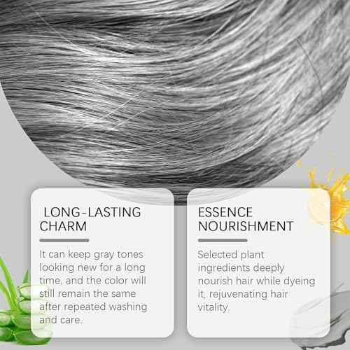 Easiotward Silver Hair Dye, Easiotward 2-in-1 Natural Essence Extract Silver Hair Dye, Silver&Gray Natural HairDye Cream, for All hair Types (2pcs)