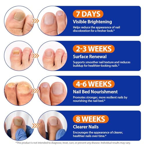 Nail Care Extra Strength - 32 Pcs Nighttime Nail Patches, Overnight Toe Nail Care for a Healthy Appearance, 8-Hour Moisturizing & Nourishing for Toenail, Suitable for Women & Men (1PC)