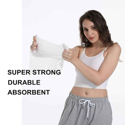 Atitifope Disposable Cloths For Face 200Count Travel Cleaning Cloths 100% Biodegradable Makeup Remover Wipes (4Boxes)