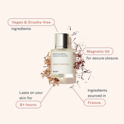 Dossier - PACK OF 3 - Eau de Parfum - Ambery Saffron - Floral Marshmallow - Ambery Vanila - Perfume Luxury - Pure Infused - Paraben Free - Vegan - Feminin - For Women - Fragrance 1,70z (Spray 50ml)
