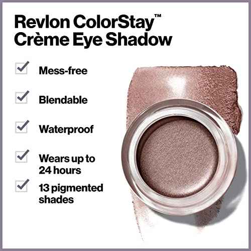 Revlon Cr?me Eyeshadow, ColorStay 24 Hour Eye Makeup, Highly Pigmented Cream Formula in Blendable Matte & Shimmer Finishes, 705 Cr?me Br?l?e, 0.18 Oz