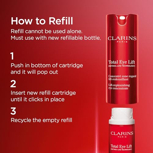 Clarins NEW Total Eye Lift | Anti Aging Eye Cream | Targets Wrinkles, Crow's Feet, Dark Circles and Puffiness For a Visible Eye Lift in 30 Seconds | REFILLABLE