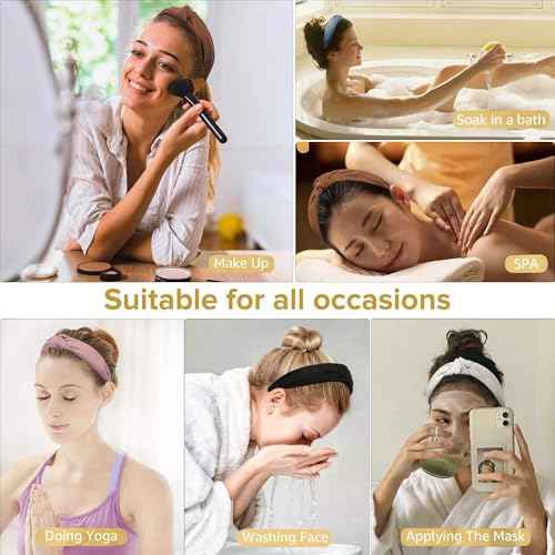 Ivyu Headbands for Women - Head Bands for Women's Hair Non Slip Wide Workout Headbands for Grirls