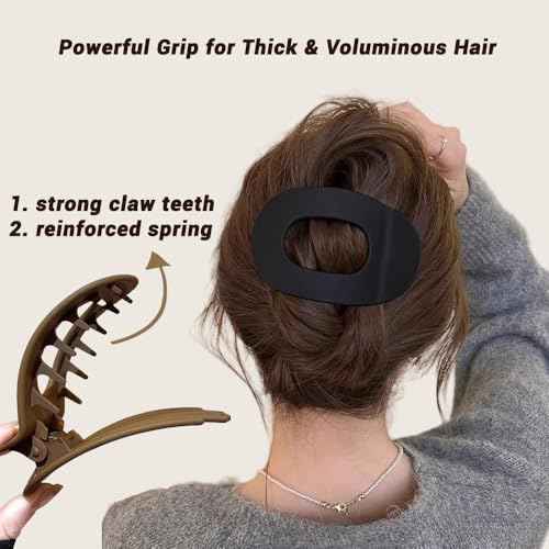 Duckbill Hair Clips for Women, Simple Elegant flat hair clips for Thick Thin Long Short Hairs (6Pcs,Mix-A)