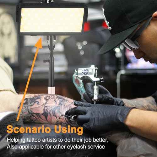 Tattoo Light Kits: Polarized LED Tattoo Work Light with Tattoo Vision Lenses and Extra Frame for Eliminating Shadows, High Definition,Equipped with 360¡ÆTattoo Lights Stand
